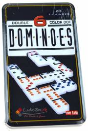 acceder a la fiche du jeu Domino double 6 - boite metal
