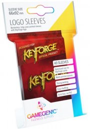 acceder a la fiche du jeu Keyforge : Sachet de 40 sleeves Logo Rouge
